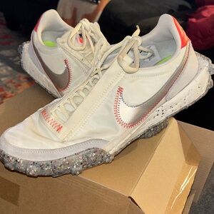 Nike Cream and Silver Trail Sneakers